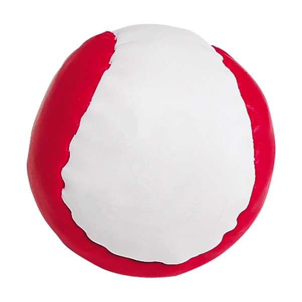 WHITE WITH RED color option for Pellet Filled Balls W Ith Leathered Covering