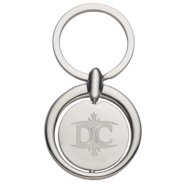 SILVER color option for Round Key Chain