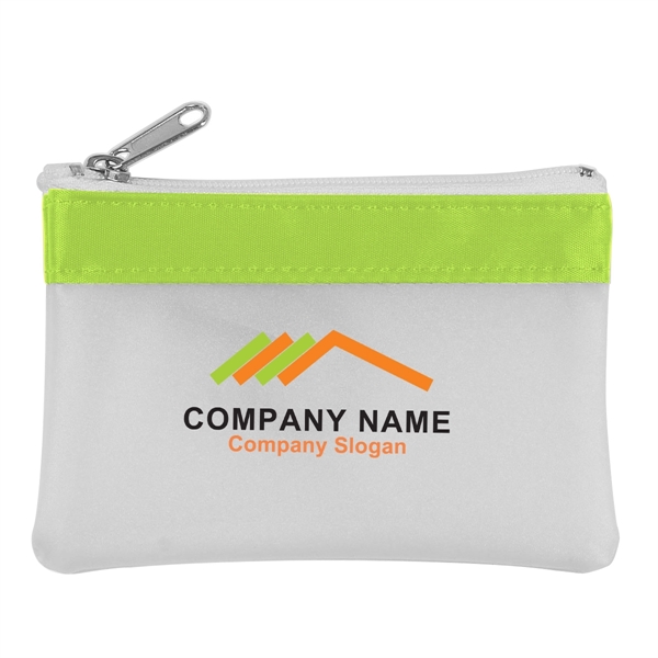 Frost White-Lime Green color option for Coin Pouch