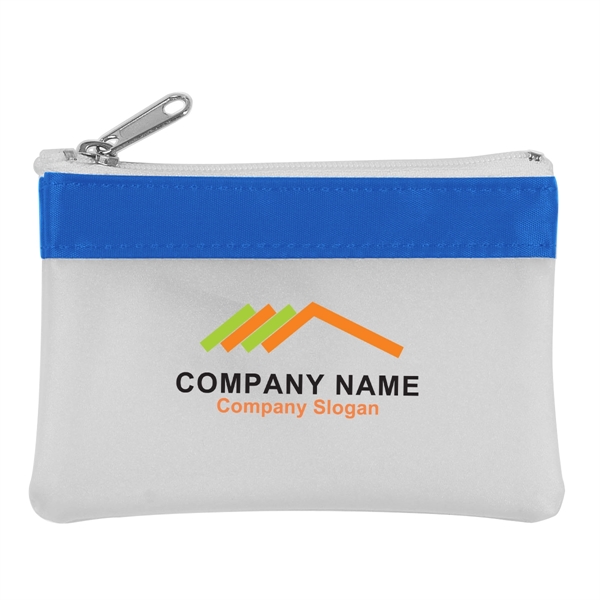 Frost White-Royal Blue color option for Coin Pouch