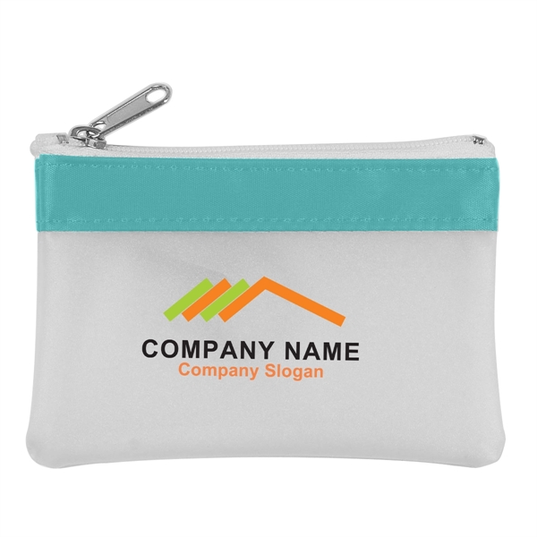 Frost White-Teal color option for Coin Pouch