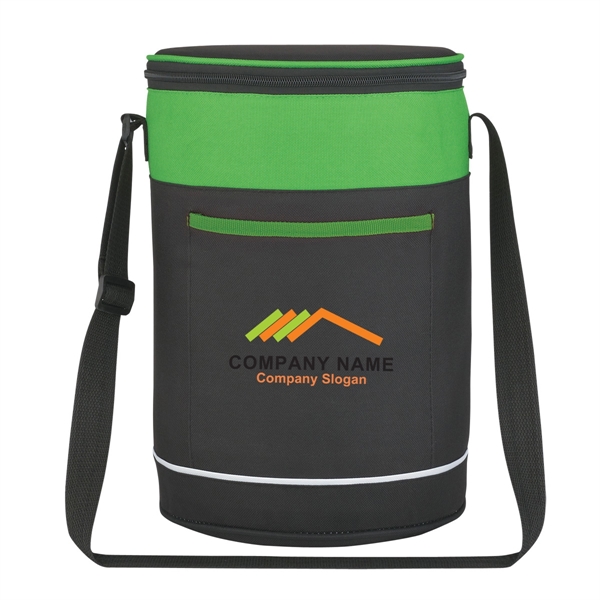 BLACK WITH LIME color option for Circular Cooler Bag
