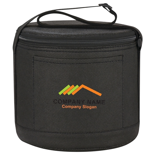 Black color option for Non Woven Round Cooler Bag