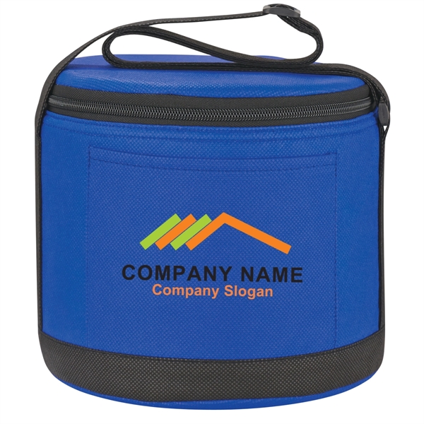 ROYAL BLUE color option for Non Woven Round Cooler Bag