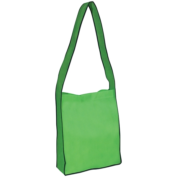 LIME color option for Non Woven Messenger Tote Bag