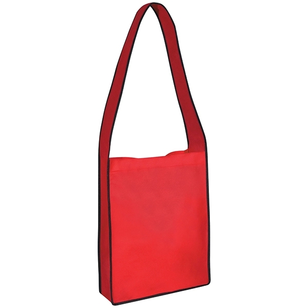 Red color option for Non Woven Messenger Tote Bag