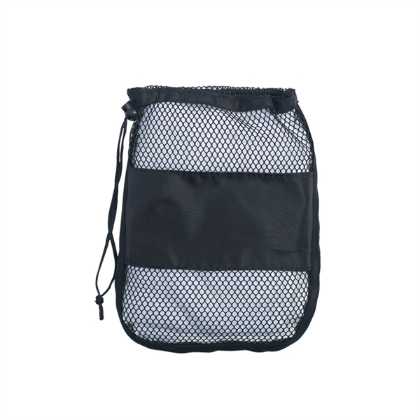 White color option for Compact Sports Towel With Bag