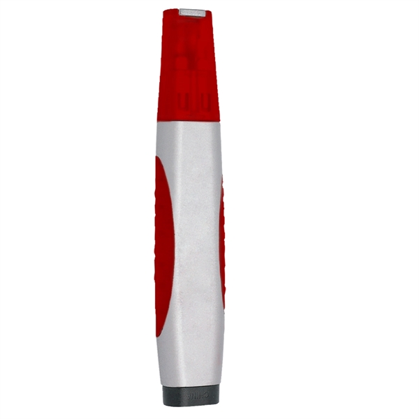 SILVER WITH RED color option for Dual Function Led Flashlight And Tool Pack
