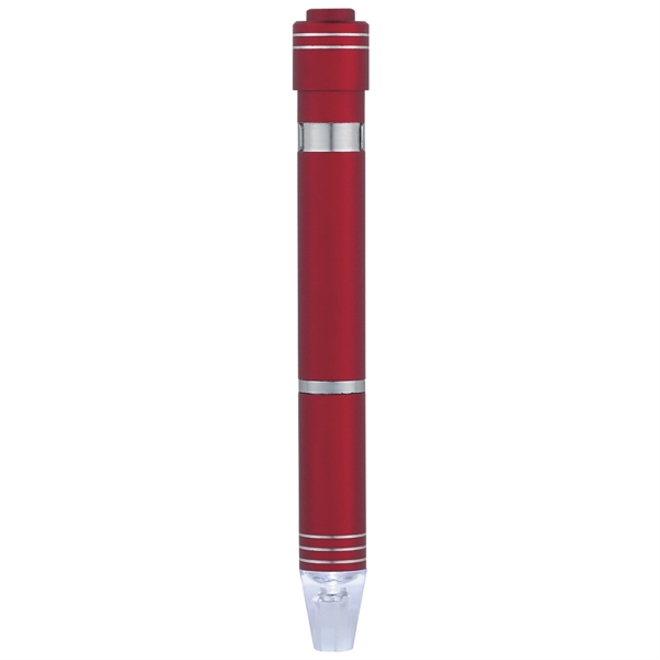 Metallic Red color option for Multifunctional Led Flashlight