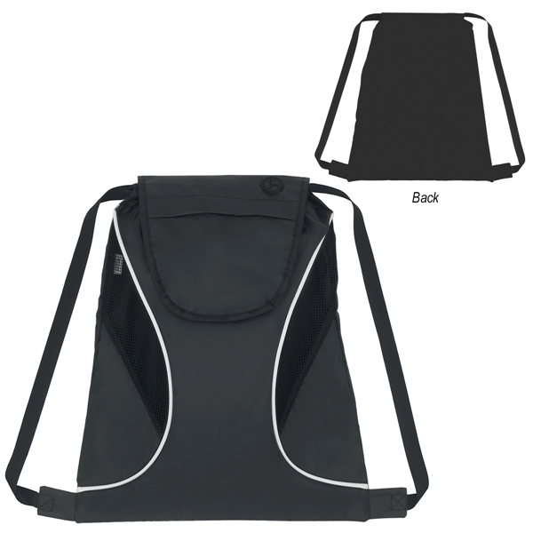 BLACK WITH BLACK color option for Meshed Athlete Knapsack