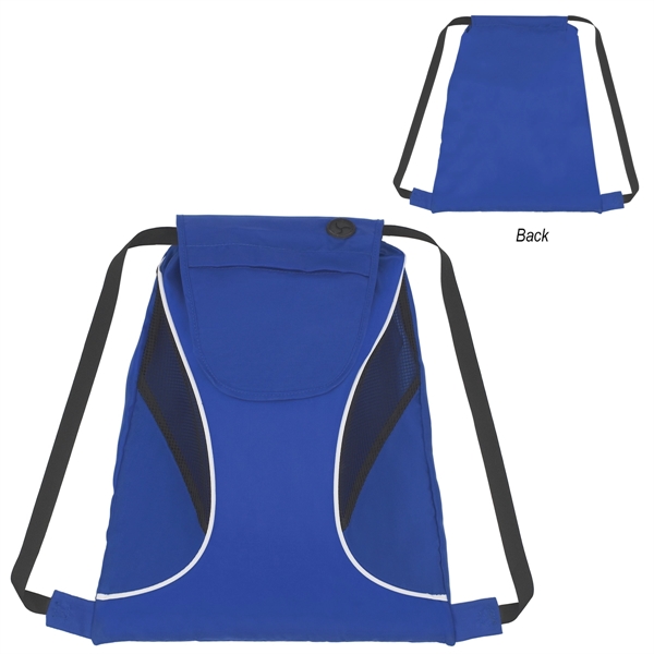 ROYAL BLUE WITH BLACK color option for Meshed Athlete Knapsack
