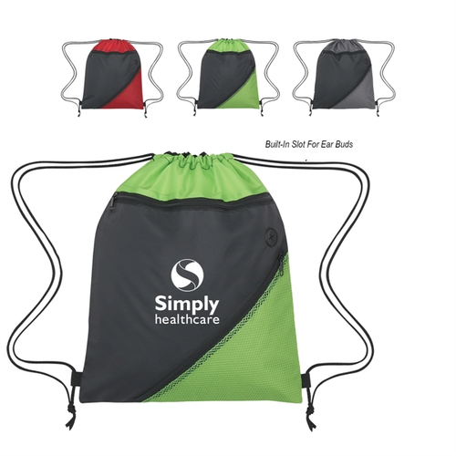 Main photo of Commuter's Two Toned Drawstring Knapsack