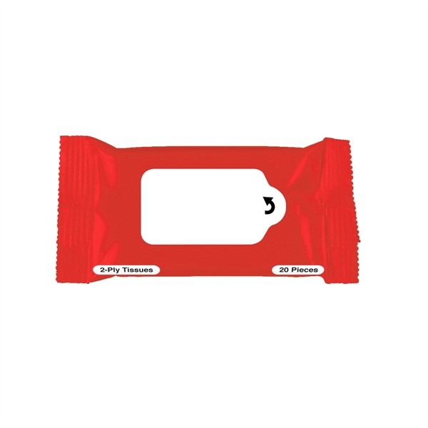 RED color option for Portable Tissue Pack