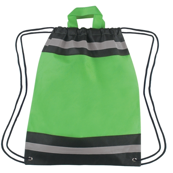 LIME color option for Small Sleek Sports Bag With Reflective Strip