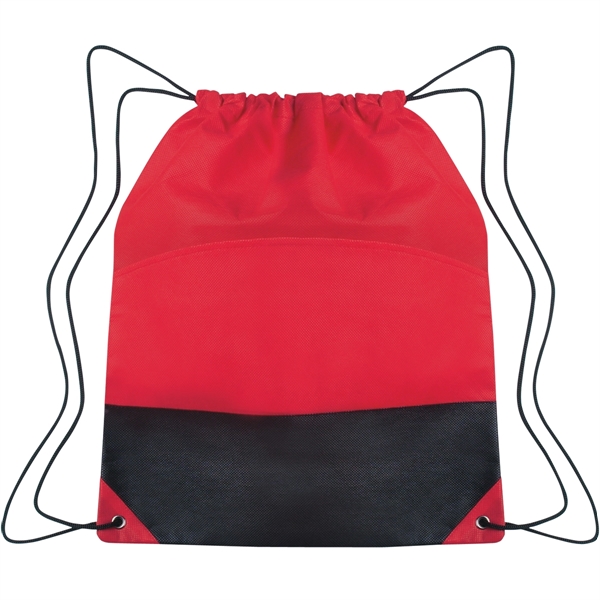 Red color option for Dual Colored Sporting Knapsack