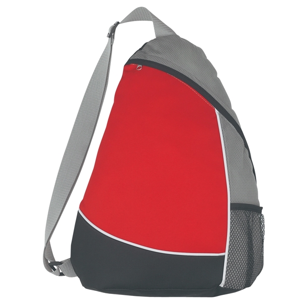 RED WITH GRAY color option for Classic Sling Bag