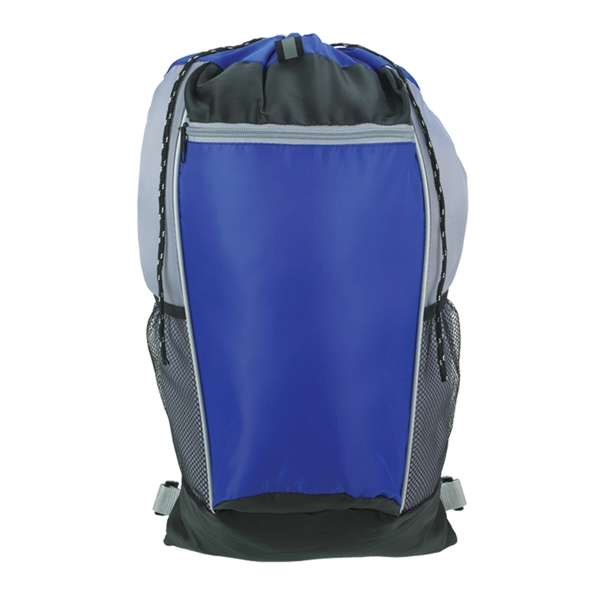 ROYAL BLUE WITH GRAY color option for Tri Color Backpack