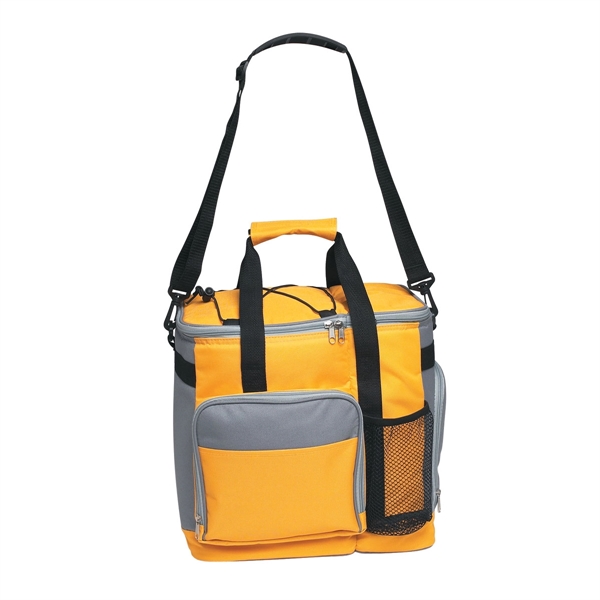 YELLOW WITH GRAY color option for Large Picnic Cooler Bag