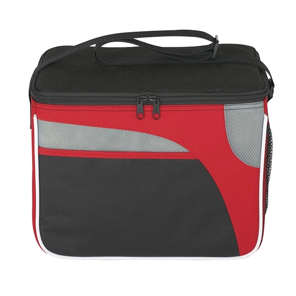 BLACK WITH RED color option for Stylish Cooler Bag