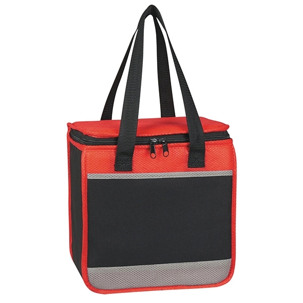 RED WITH BLACK color option for Lunch Cooler Buddy