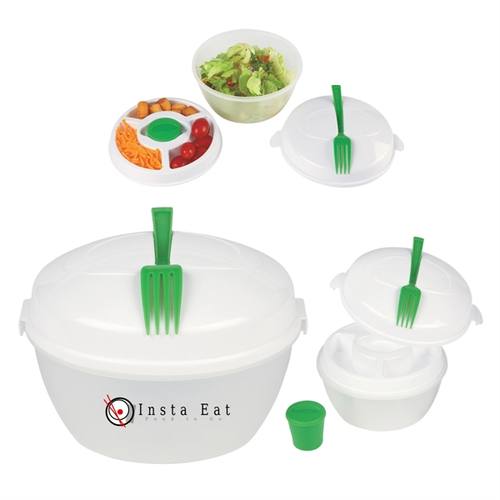 Main photo of Portable Multi Compartment Salad Bowl