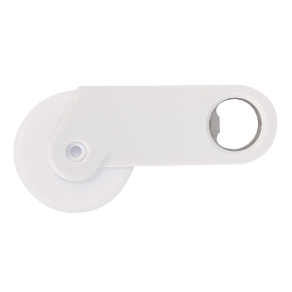 White color option for Bottle Opening Pizza Cutter
