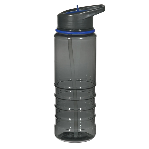 CHARCOAL WITH BLUE color option for 24 Oz. Tritan Water Bottle