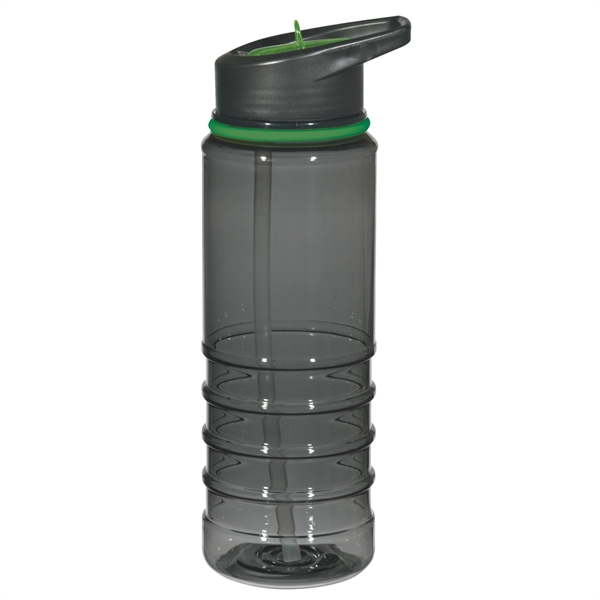 CHARCOAL WITH GREEN color option for 24 Oz. Tritan Water Bottle