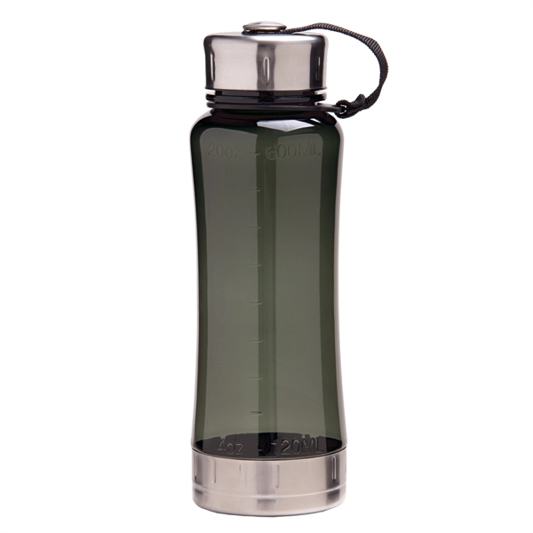 TRANSLUCENT CHARCOAL color option for 22 Oz. Non Slip Water Bottle