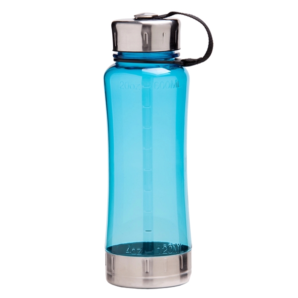Translucent Blue color option for 22 Oz. Non Slip Water Bottle