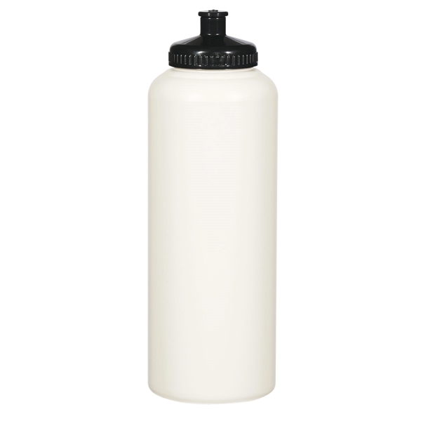 WHITE W/BLACK color option for 32 Oz. Econo Sports Bottle