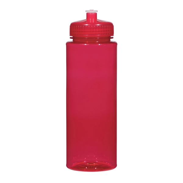 Translucent Red color option for 32 Oz. Leak Resistant Fitness Bottle
