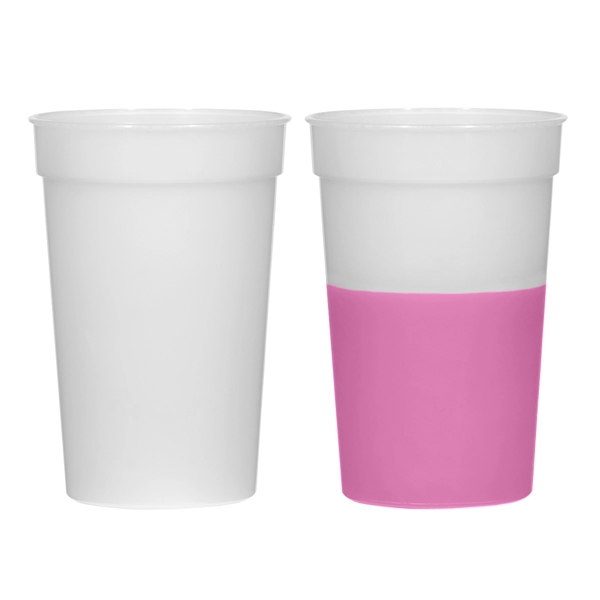 FROST PURPLE color option for Plastic Reusable Beverage Cup   17 Oz.