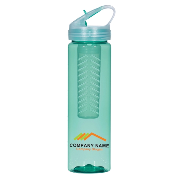 Translucent Seaglass color option for Fruit Infuser Water Bottle