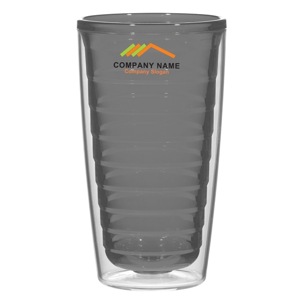 CLEAR W/CHARCOAL color option for Insulated Acrylic Cup