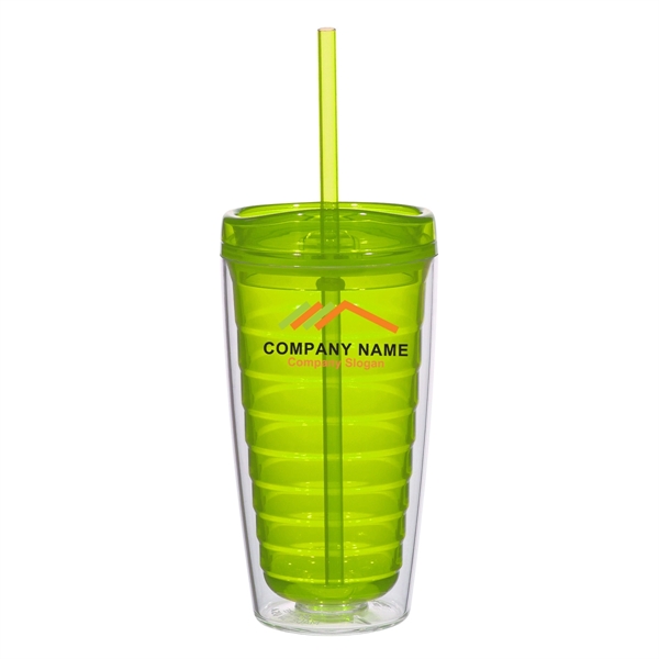 CLEAR W/LIME color option for Insulated Acrylic Cup
