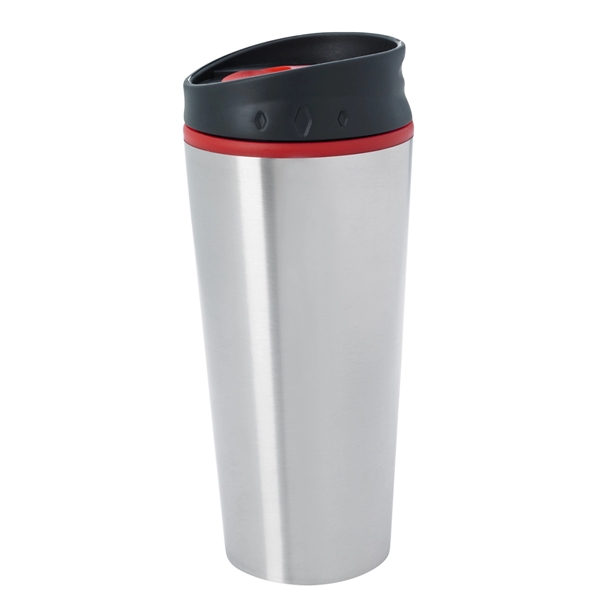 SILVER WITH RED color option for Stainless Steel Tumbler With Carved Diamonds