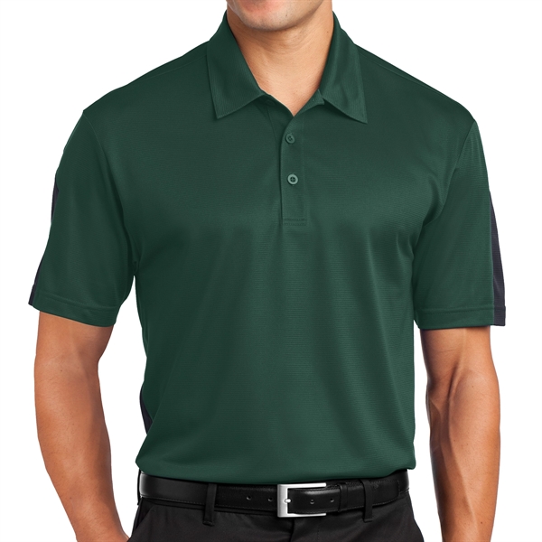 FOREST GREEN/GREY color option for Sport Tek® Posi Charge® Colorblock Designed Polo