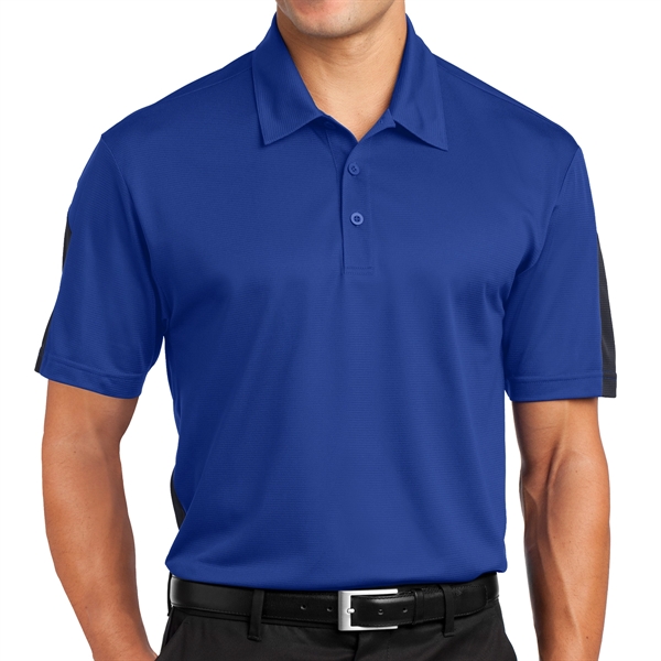 TRUE ROYAL/GREY color option for Sport Tek® Posi Charge® Colorblock Designed Polo