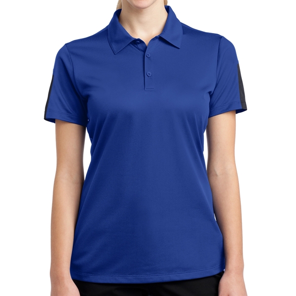 TRUE ROYAL/GREY color option for Sport Tek® Posi Charge® Women's Colorblocked Polo