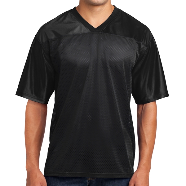 BLACK color option for Sport Tek® Posi Charge® Replicated Sports Jersey
