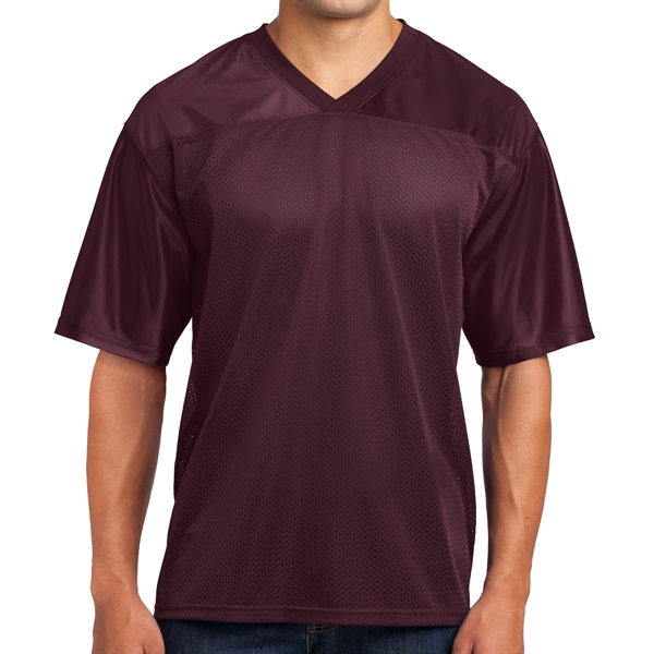 MAROON color option for Sport Tek® Posi Charge® Replicated Sports Jersey