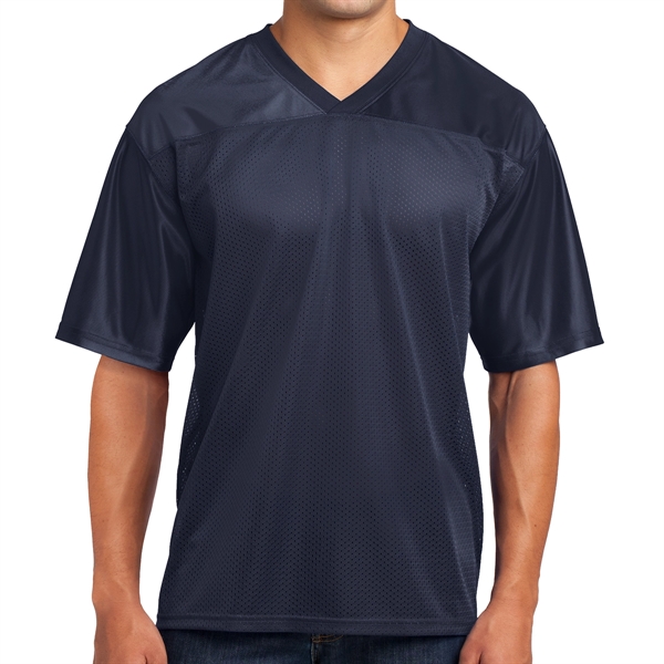 TRUE NAVY color option for Sport Tek® Posi Charge® Replicated Sports Jersey