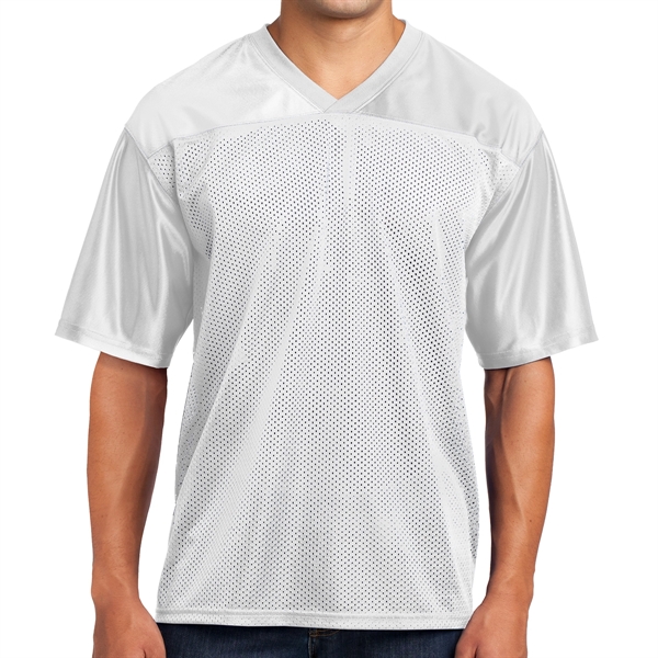 WHITE color option for Sport Tek® Posi Charge® Replicated Sports Jersey