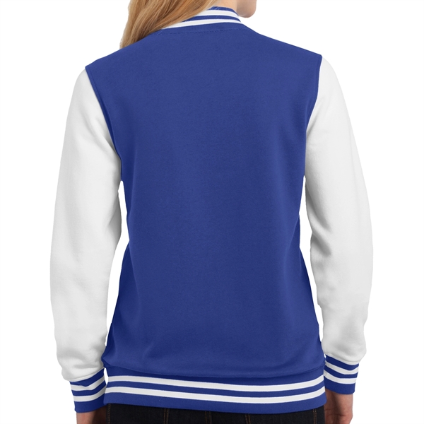 TRUE ROYAL/ WHITE color option for Sport Tek® Ladies' Fleece Jacket