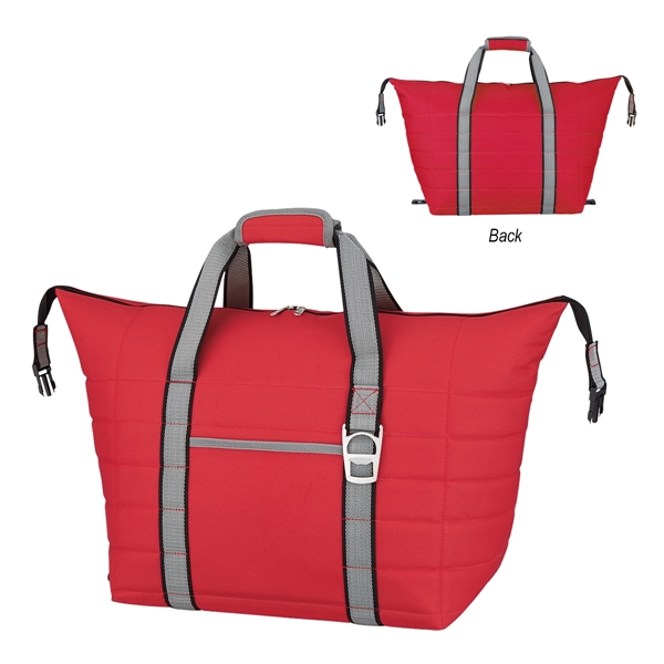 RED color option for Game Day Cooler Tote Bag