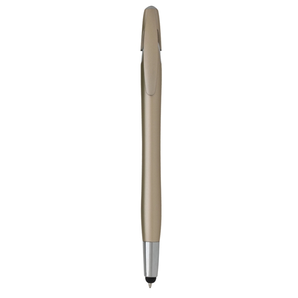 Champagne color option for Plastic Pen With Stylus