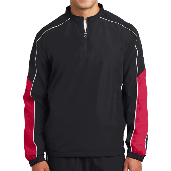 BLACK/ GRAPHITE GRAY/ GRAPHITE color option for Colorblock Polyester Shirt