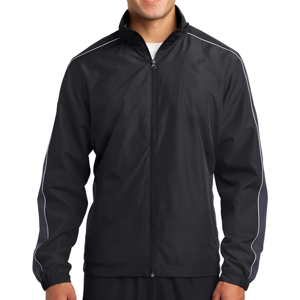 BLACK/GRAPHITE GRAY/WHITE color option for Sporting Pipe Colored Jacket