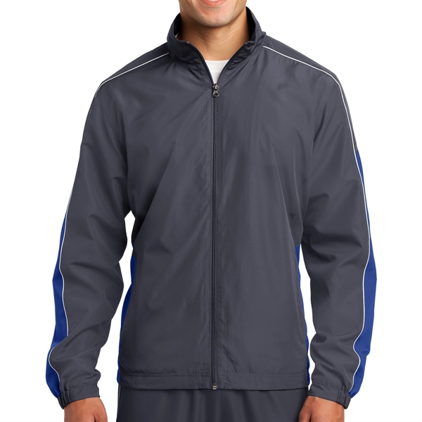 GRAPHITE GRAY/TRUE ROYAL/WHITE color option for Sporting Pipe Colored Jacket